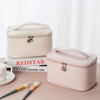 Large PU Travel Cosmetic Bag – Luxury Makeup & Toiletry Organizer Cosmetic Travel Bag Richie's