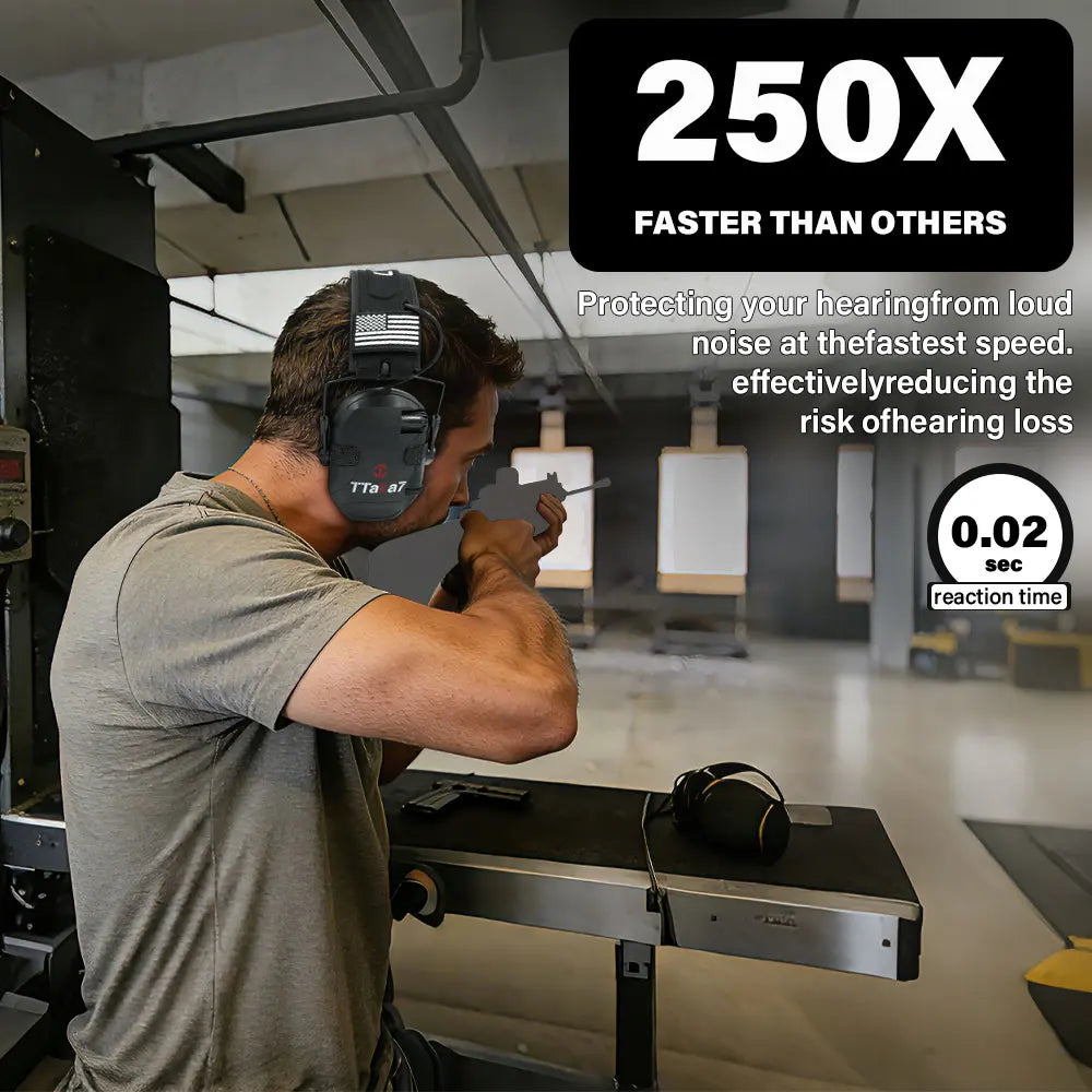 Tactical Electronic Shooting Earmuffs – 22NRR Hearing Protection Electronic Shooting Earmuffs Richie's