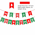 Christmas Hanging Bunting Banner – Xmas Non-Woven Party Decor Christmas Bunting Banner Richie's A
