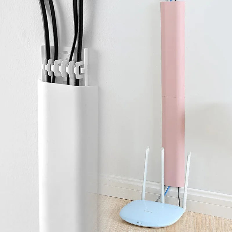 Self-Adhesive Wall Cable Duct Cover & Wire Organizer Clip Cable Duct Organizer Richie's Default Title