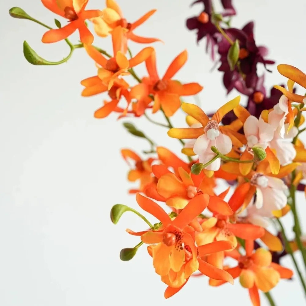 73cm Faux Butterfly Orchid Artificial Flower 3 Fork Stem Artificial Flower Stem Richie's