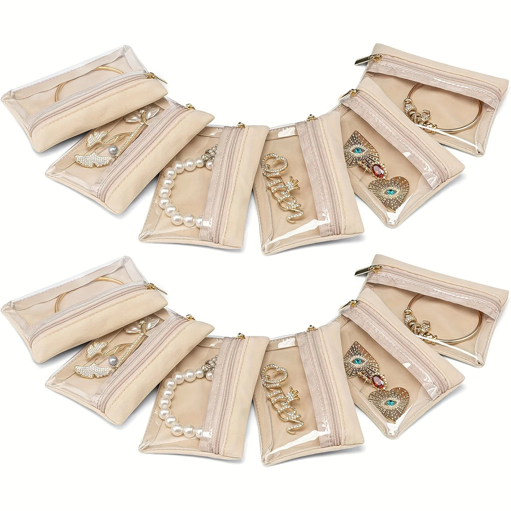 Travel Jewelry Pouches 6/12pcs – Women's Storage Organizer Jewelry Storage Pouches Richie's 12pcs