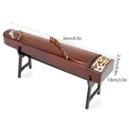 Miniature Guzheng Model – Wooden Chinese Instrument Décor Decorative Miniature Model Richie's