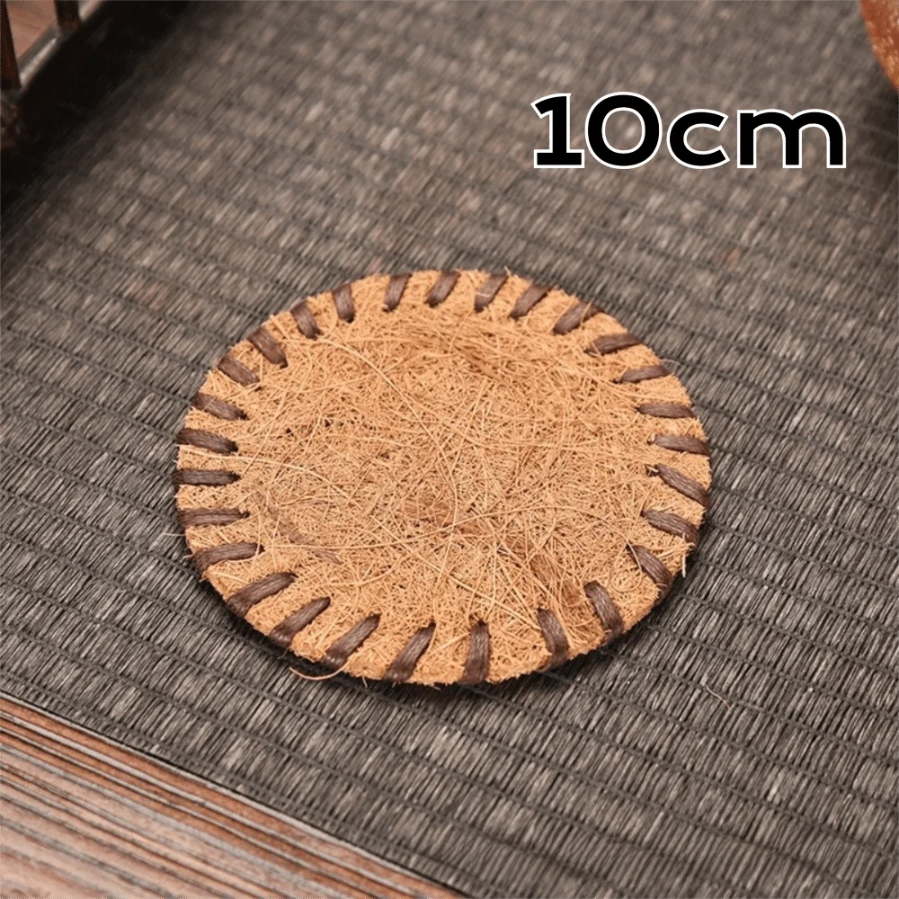 Round Braided Bristle Placemat – Heat Resistant Non-Slip Table Mat Table Placemat Richie's 10cm as show