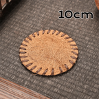 Round Braided Bristle Placemat – Heat Resistant Non-Slip Table Mat Table Placemat Richie's 10cm as show