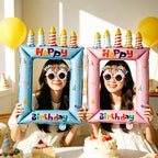2pcs Birthday Photo Frame Balloons – Selfie Booth Party Props Party Balloon Props Richie's