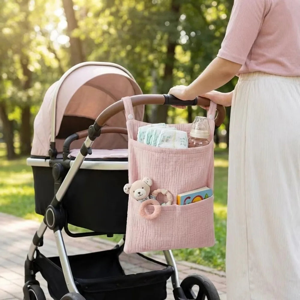 Cotton Baby Diaper Bag Crib Bedside Hanging Stroller Organizer Baby Diaper Bag Richie's