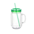 20 oz Snow Globe Tumbler DIY Glitter Cup – BPA-Free with Handle Snow Globe Tumbler Richie's Green