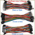 2.54mm Dupont Jumper Wires Male Female PCB Cables 10 Pcs PCB Jumper Cables Richie's 3P Female to Female 100mm