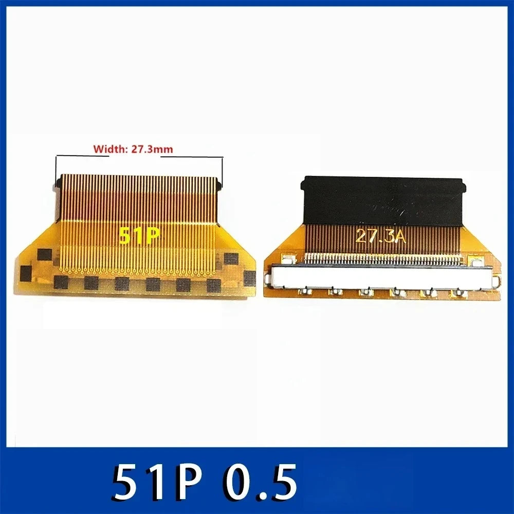 LVDS EDP Adapter Board 30P to FPC 30P/51P Flexible Cable Converter FPC Interface Adapter Richie's 0.5MM 51P 27.3MM