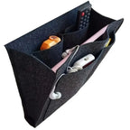Felt Bedside Hanging Storage Organizer – Bed & Sofa Pouch Hanging Storage Organizer Richie's dark gray