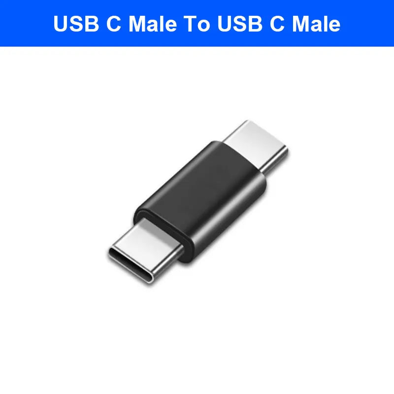 USB-C Female-to-Female & Male-to-Male Adapter with PD USB-C Adapter Richie's C Male to C Male