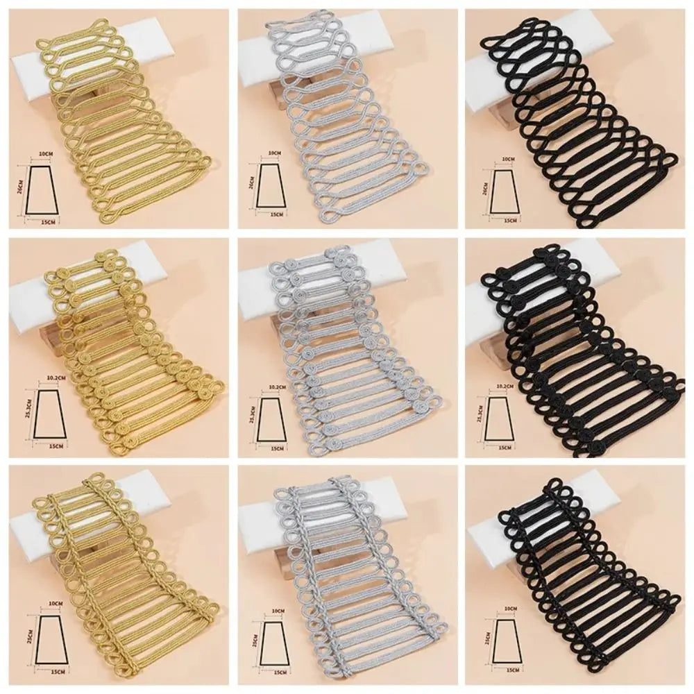 Handmade Gold Cord Baroque Applique Patch – Large Uniform Style Clothing Applique Patch Richie's