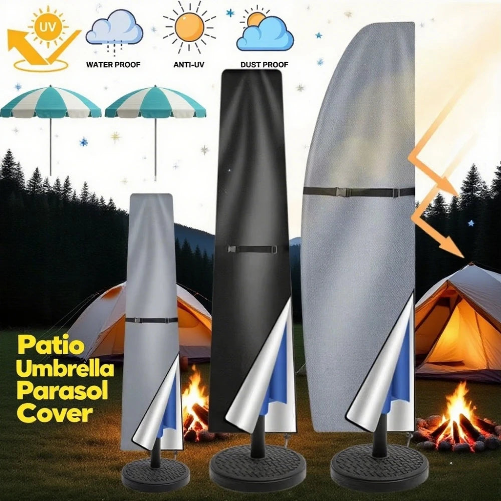APWIKOGER Patio Umbrella Cover Waterproof Anti-UV with Zipper Patio Umbrella Cover Richie's