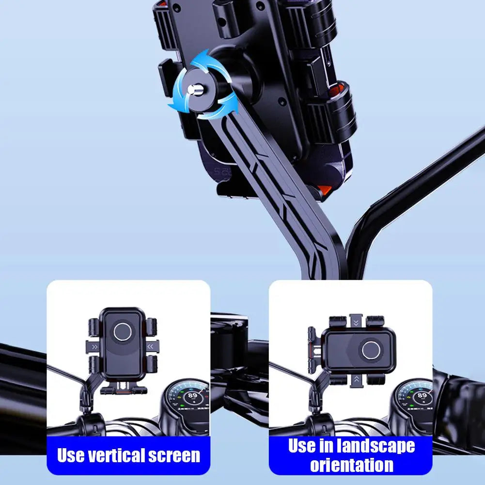 360° Bike Phone Mount – Shockproof Handlebar Holder Handlebar Phone Mount Richie's