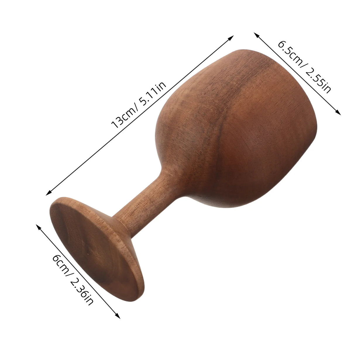 Wooden Wine Goblet Retro Chalice Cup – Natural Wood Beer Mug Wooden Goblet Cup Richie's
