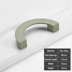 Zinc Alloy Cabinet Door Handle & Drawer Knob | Colorful Cabinet Door Handle Richie's 08-Green