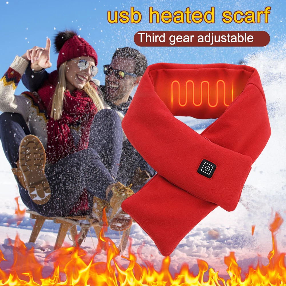 USB Electric Heated Scarf – Thermal Neck Wrap for Outdoor Use Electric Heated Scarf Richie's