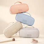 Women's Corduroy Cosmetic Bag – Large Travel Toiletry Pouch Travel Cosmetic Bag Richie's