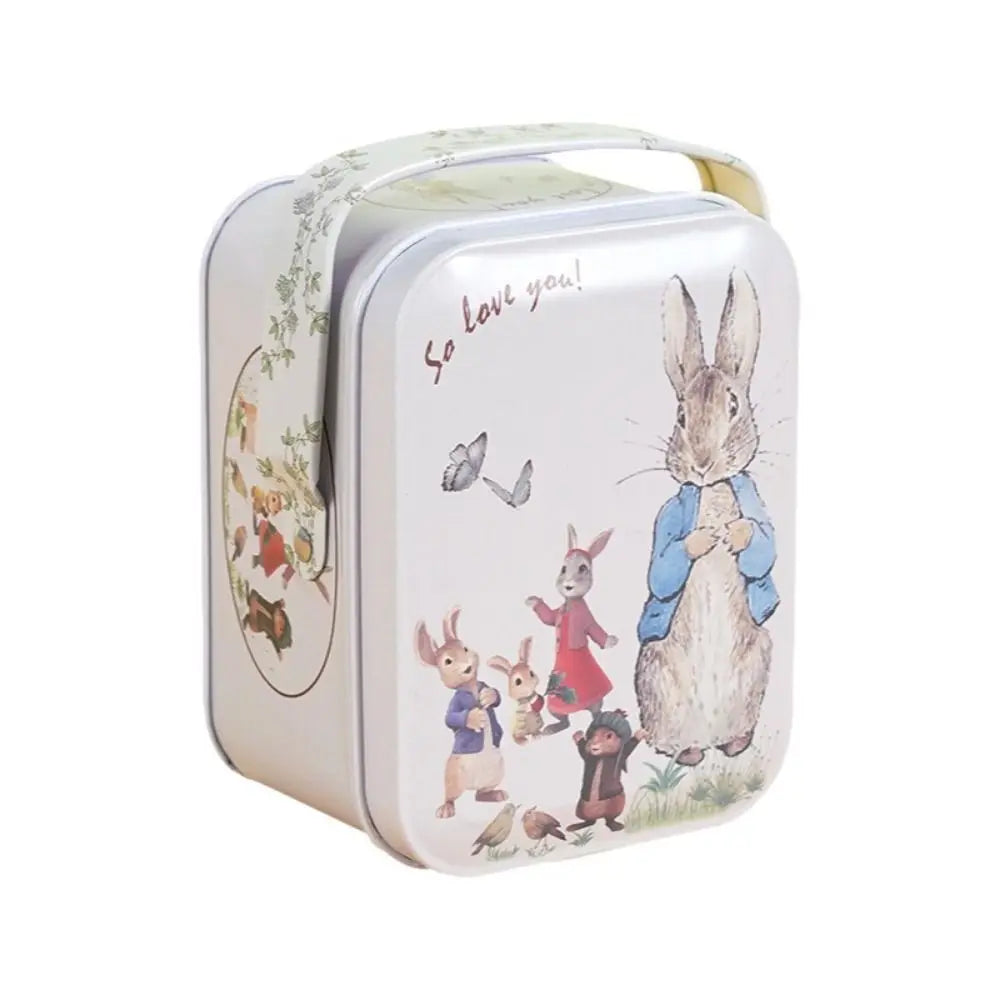 Rabbit Tinplate Candy Gift Box with Handle – Party Favor Tin Tin Storage Box Richie's