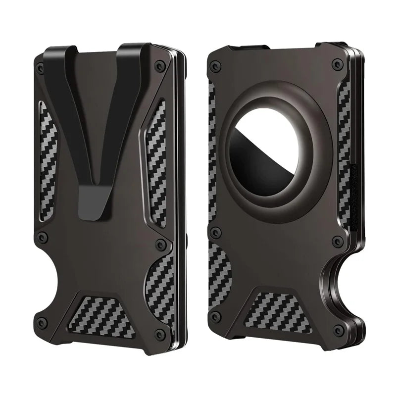 Zeeker Men's Metal Wallet | AirTag Bracket & RFID Blocking Metal Card Wallet Richie's coffee