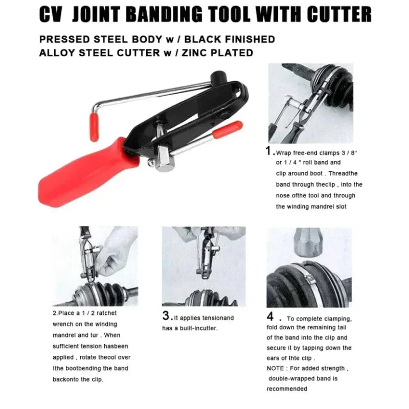 CV Joint Boot Clamp Pliers & Banding Tool Kit | Car Hand Tool Automotive Hand Tool Richie's