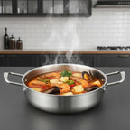 Stainless Steel Hot Pot Dual Handles – Induction Compatible Stainless Steel Pot Richie's