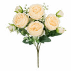 Faux Silk Artificial Roses Long Stem Fake Flowers – Home & Wedding Artificial Silk Flowers Richie's Yellow