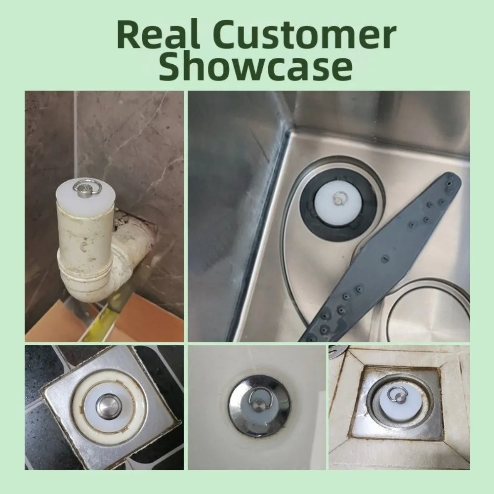 Tapered Silicone Stopper with Steel D-Ring | Universal Tube Plug Silicone Drain Stopper Richie's