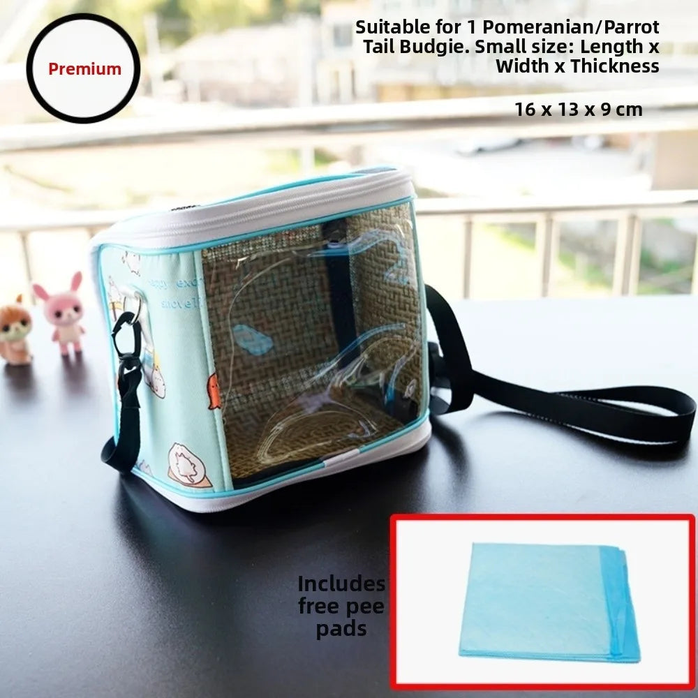 Breathable Nylon Small Pet Carrier Bag – Bird & Hamster Travel Pet Carrier Bag Richie's Small-D