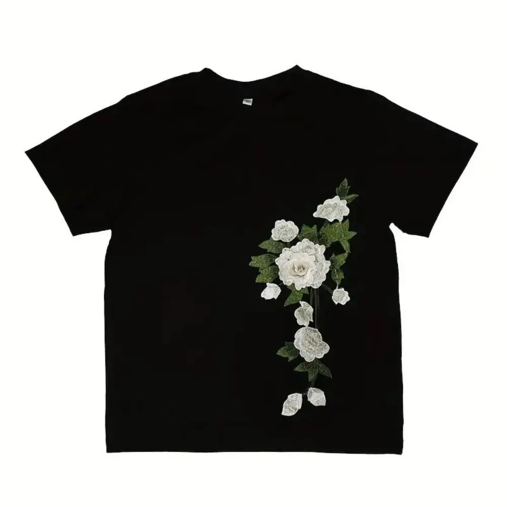3D Flower Embroidery Applique Pair – Handmade Sew-On Patch Embroidery Applique Patch Richie's
