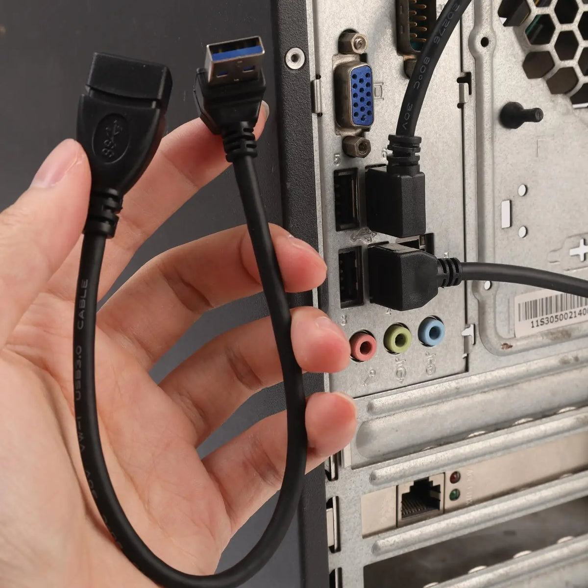 USB 3.0 Male to Female Extension Cable 90 Degree Bend 30cm USB Extension Cable Richie's