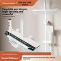 Brass Thermostatic Shower Set Digital Display Piano Button Gun Gray Thermostatic Shower Set Richie's White