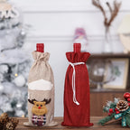 Christmas Wine Bottle Bags – Santa, Plaid & Floral | 1 or 3 Pcs Holiday Bottle Bag Richie's