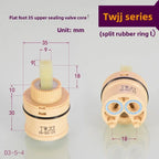 Ceramic Faucet Cartridge Hot & Cold Mixer Valve Core Repair Faucet Cartridge Richie's