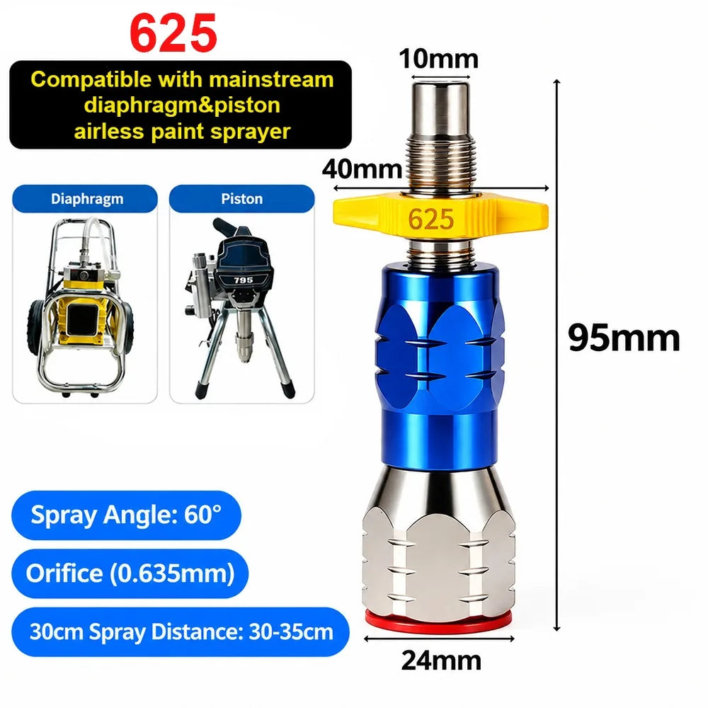 Stainless Steel Quick Connect Airless Paint Sprayer Nozzle Tip Paint Sprayer Nozzle Richie's 625