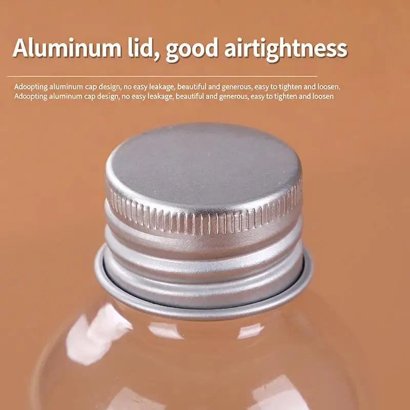 Clear Plastic Bottles with Aluminum Cap – 5ml to 500ml Cosmetic Storage Bottles Richie's