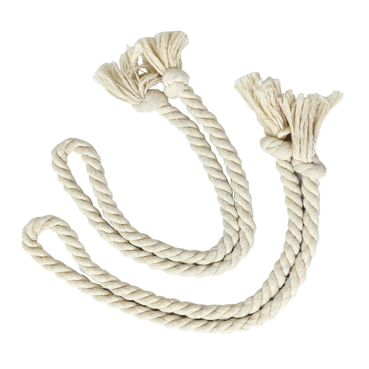 Nautical Rope Curtain Tiebacks Beige Cotton Pair – Heavy Duty Curtain Tiebacks Richie's