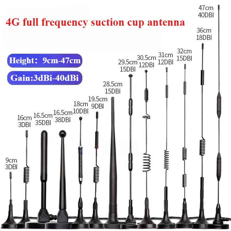4G 5G Suction Cup Antenna GPRS GSM Router Module 3–40 dBi Cellular Signal Antenna Richie's