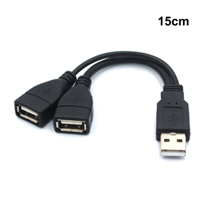 USB 2.0 Y Splitter Cable 1 Male to 2 Female – Data & Charging USB Splitter Cable Richie's 15cm
