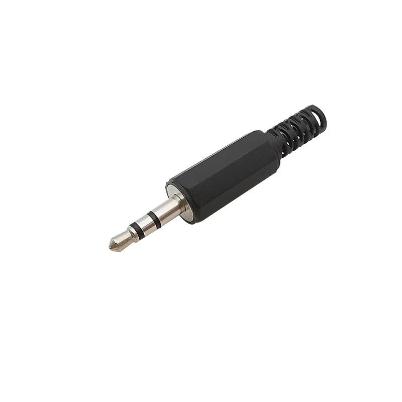 10Pcs 3.5mm Male Audio Plug 3-Pole TRS Stereo Connector DIY Audio Connector Plug Richie's
