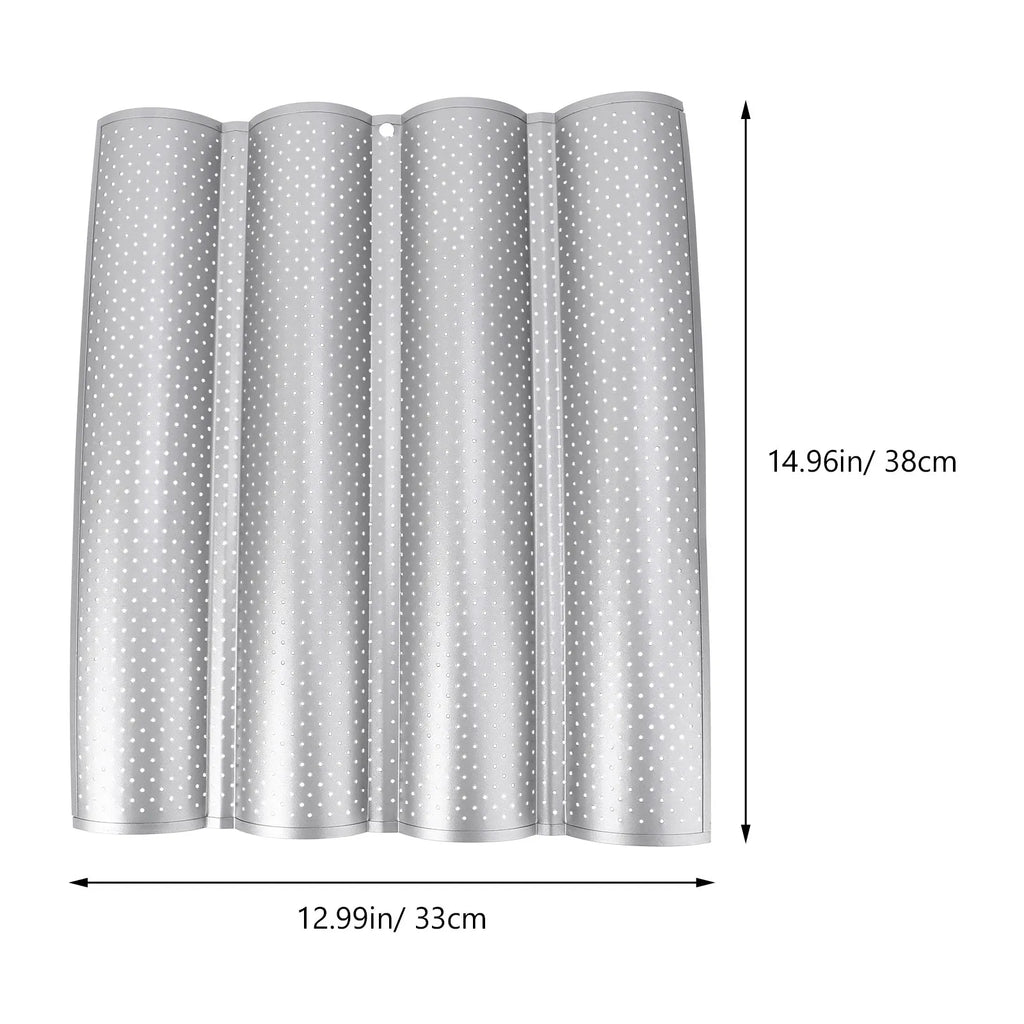 Stainless Steel Wave Baguette Baking Mold – French Bread Pan Bread Baking Pan Richie's