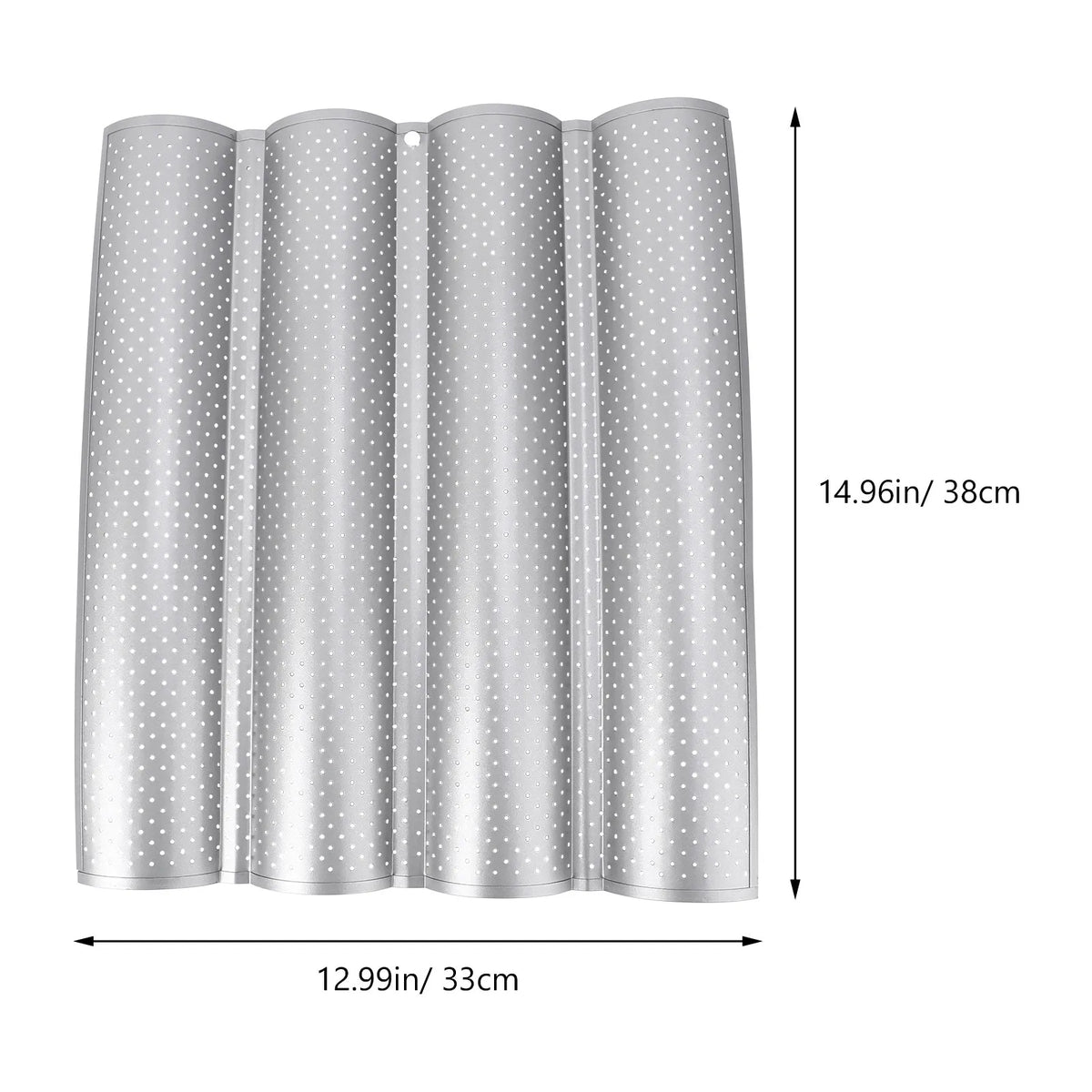 Stainless Steel Wave Baguette Baking Mold – French Bread Pan Bread Baking Pan Richie's