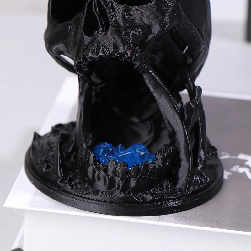Skull Dice Tower 3D Printed DND | 7-Piece D20 Dice Set Dice Tower Richie's