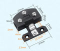 Punch-Free Cabinet Glass Hinge Clamp – Zinc Alloy Door Hinge Cabinet Glass Hinge Richie's Small black