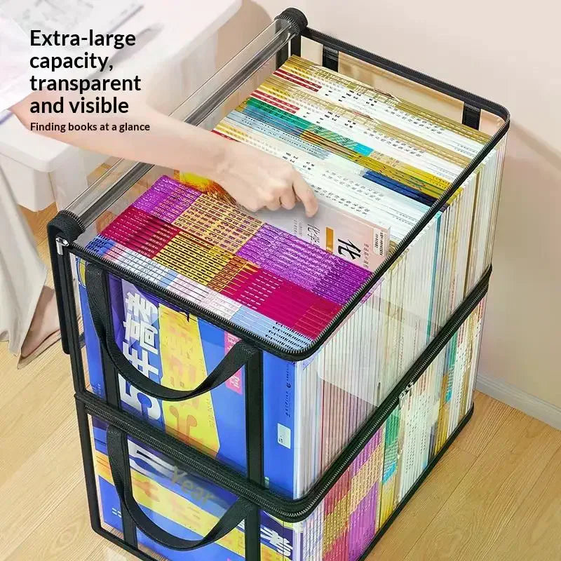 Clear PVC Flip-Top Organizer Box – Large Multi-Purpose Storage Storage Organizer Box Richie's