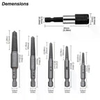 5/6Pc Broken Bolt Extractor Set with Center Drill Bits Screw Extractor Set Richie's