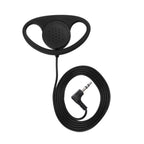 FUCHU D-Shape 3.5mm Single-Sided Ear Hook Earpiece Headset Wired Ear Hook Earpiece Richie's