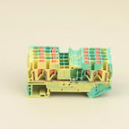 5Pcs PT2.5 Quattro Push-In Spring Terminal Block Screwless Spring Terminal Block Richie's 5Pcs Green