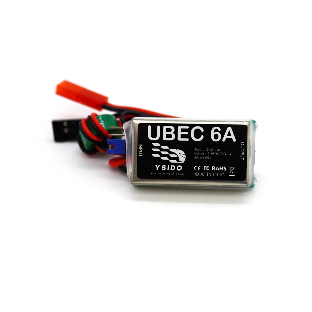 YSido UBEC Brushless BEC 4A/6A/8A Voltage Stabilizer for FPV Drones RC BEC Voltage Stabilizer Richie's 6A UBEC No plug